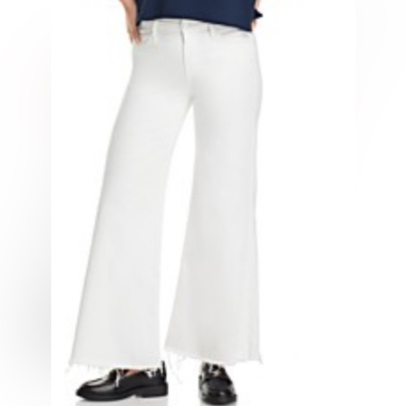 MOTHER THE ROLLER FRAY HIGH RISE WIDE LEGS JEANS IN FAIREST THEM ALL S. 33P - Picture 3 of 9